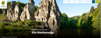Screenshot Homepage Deutscher Wanderverband